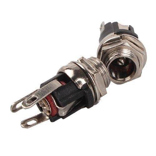 DC Power Supply Jack Socket Female Panel Mount Connector 3 Pin