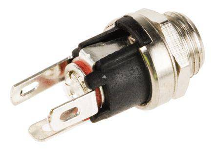 DC Power Supply Jack Socket Female Panel Mount Connector 3 Pin