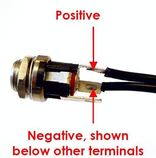 DC Power Supply Jack Socket Female Panel Mount Connector 3 Pin