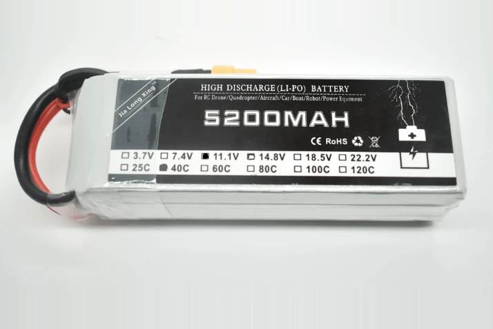 Lithium Polymer Battery (11.1V, 5200 mAH, 40C )