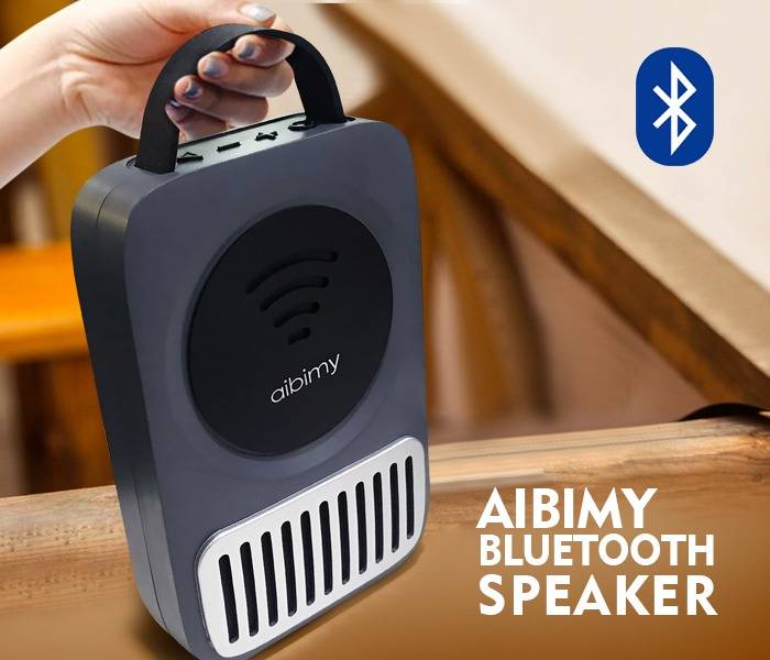 AIBIMY MY130BT Portable Bluetooth Speaker with Hands-free AUX Input USB TF Card Slot - Blue
