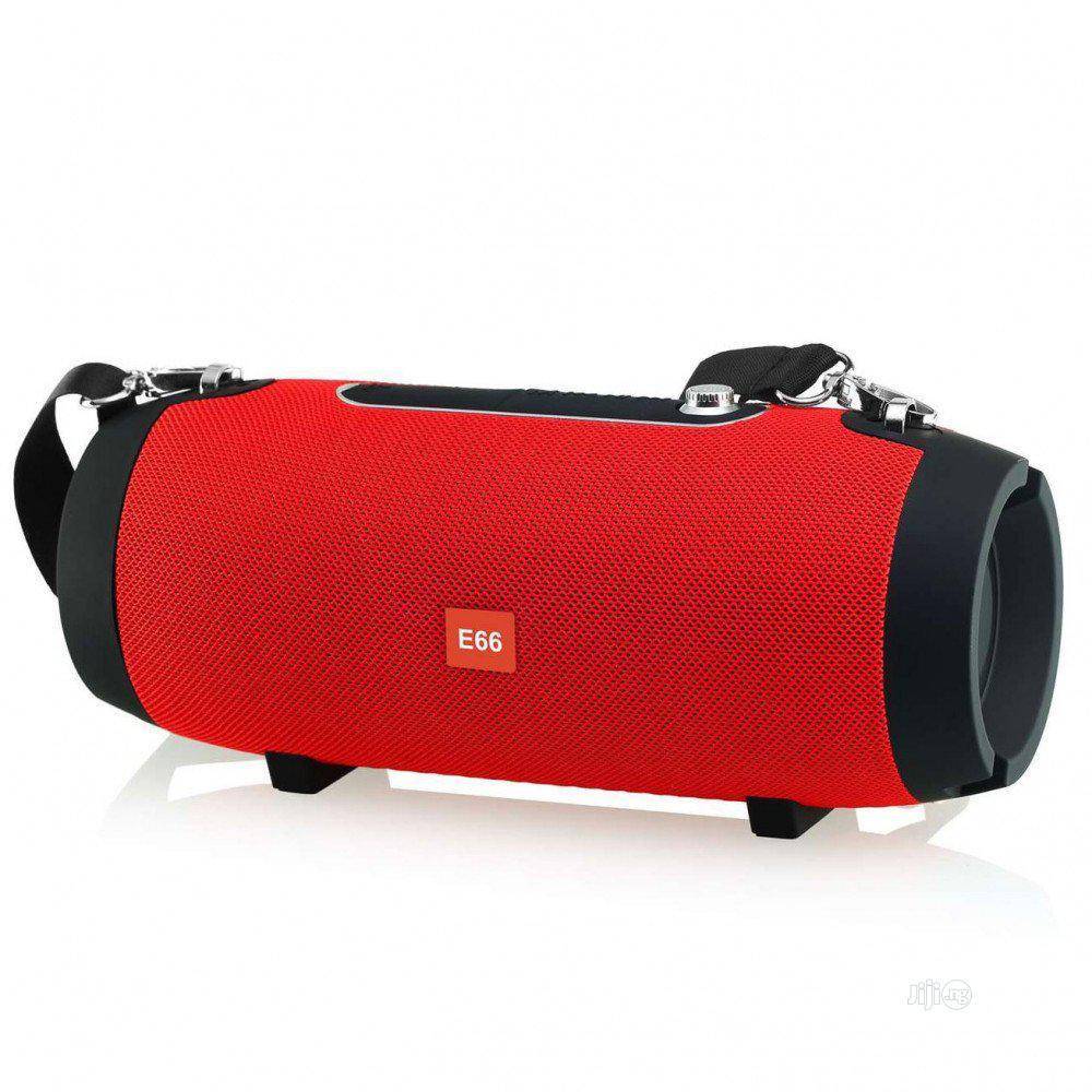 Portable Wireless Bluetooth Speaker With Handle KMS-E66 - Red