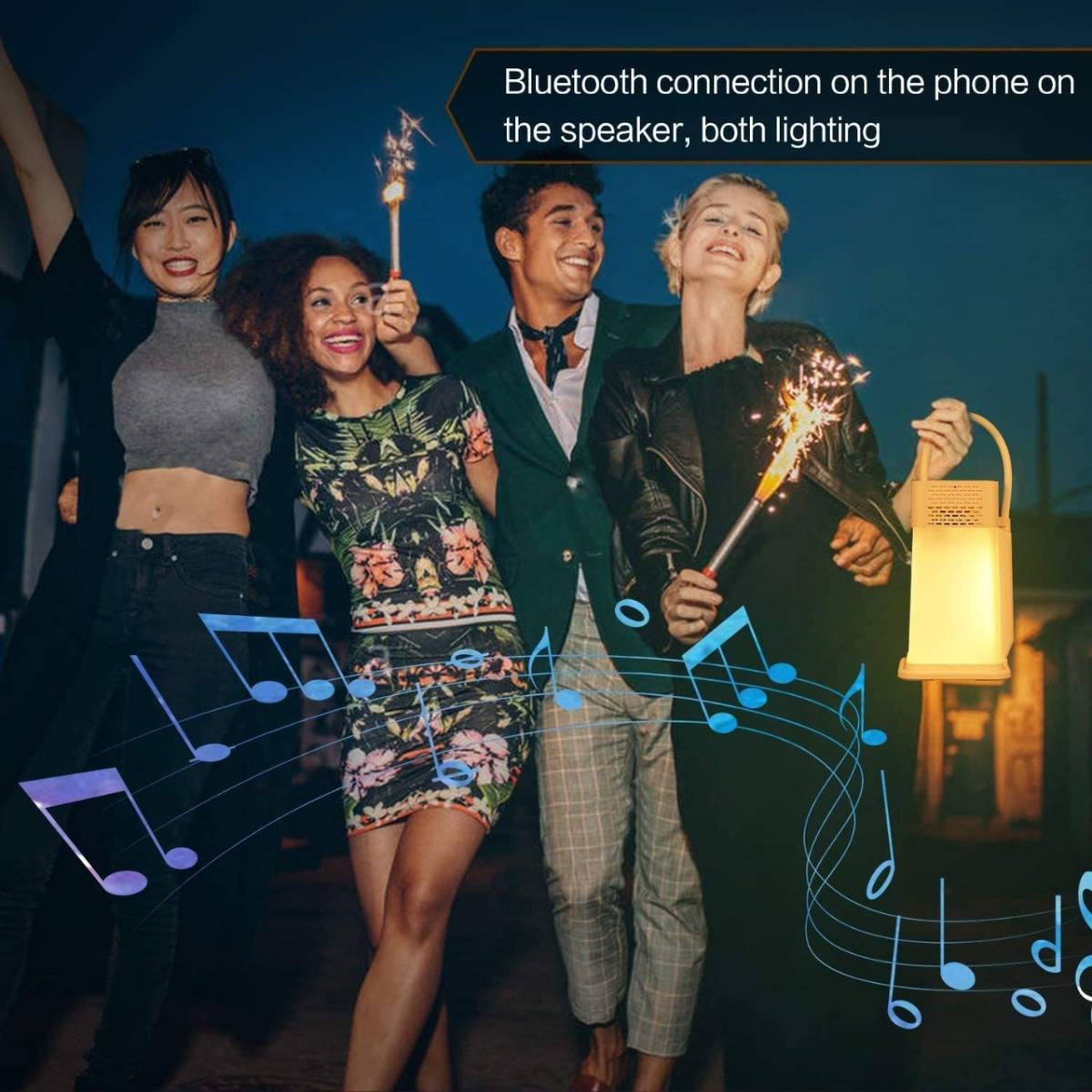 LED Desk Lamp - 2 in 1 Table Lamp with Portable Bluetooth Speaker, Night Lamp Warm Light Adjustable Brightness, MP3 Player, Hands Free for Indoor and Party Lighting J18 - Baby Blue