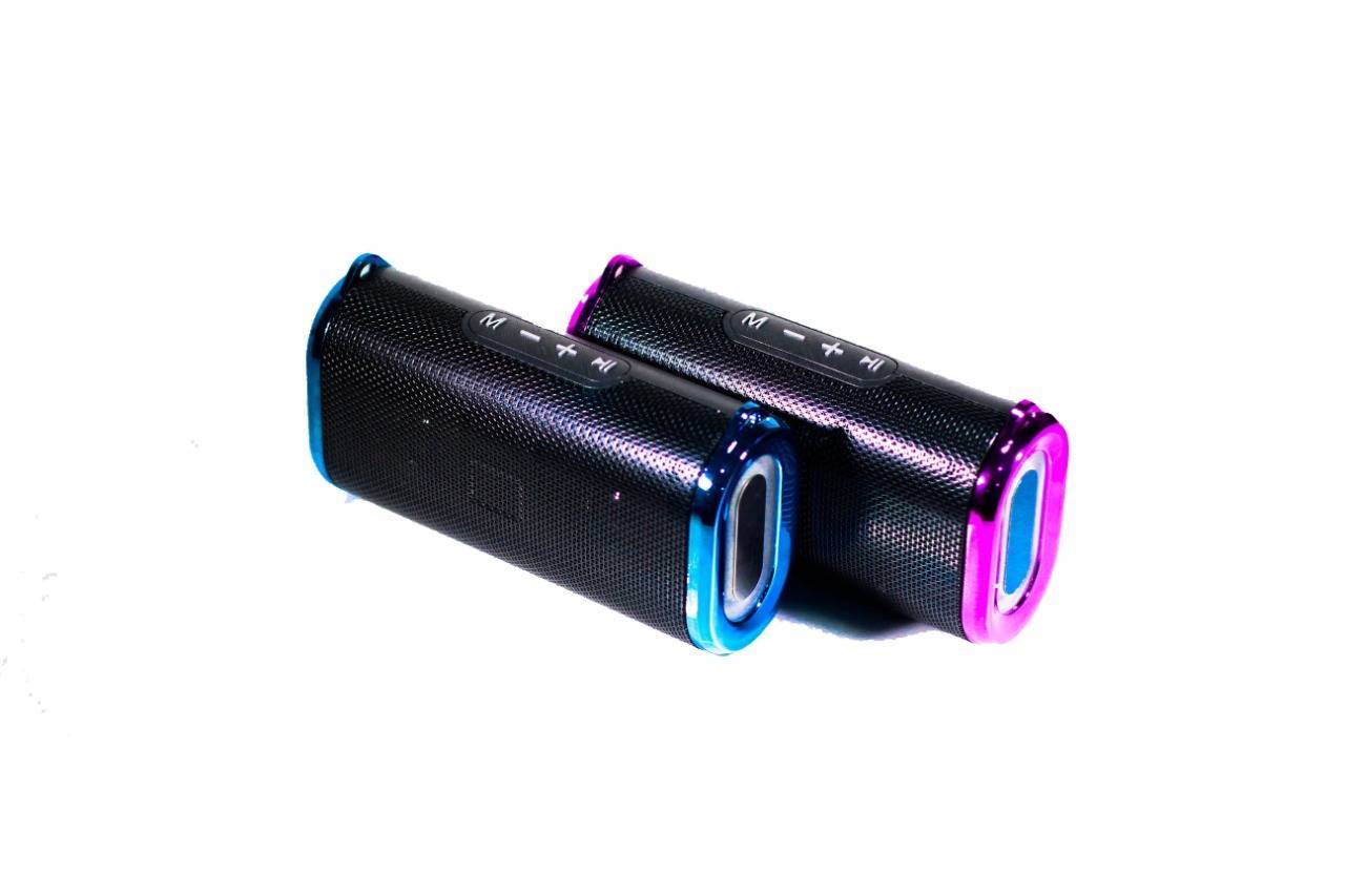 Portable Wireless High Quality Bluetooth Speaker S-11 with USB and TF Card Slot with LED light and handle - Blue