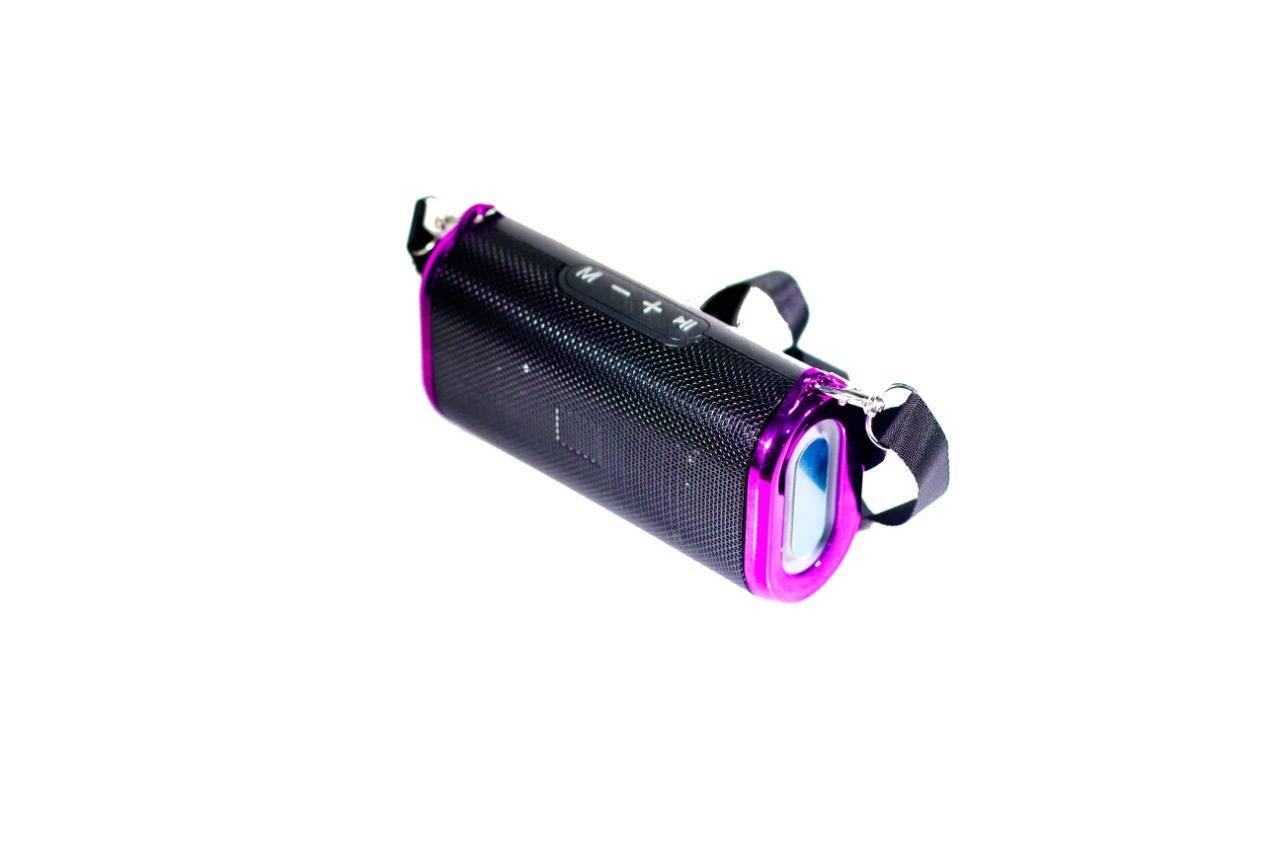 Portable Wireless High Quality Bluetooth Speaker S-11 with USB and TF Card Slot with LED light and handle - Pink