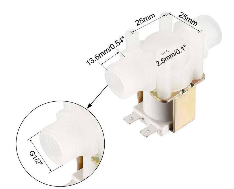 DCF-HS15 Electric Water Solenoid Valve 12VDC 0.02-1Mpa Normally Closed