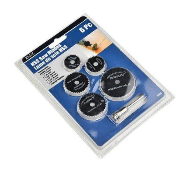 6 Pcs Accessories HSS Mini Circular Saw Blades