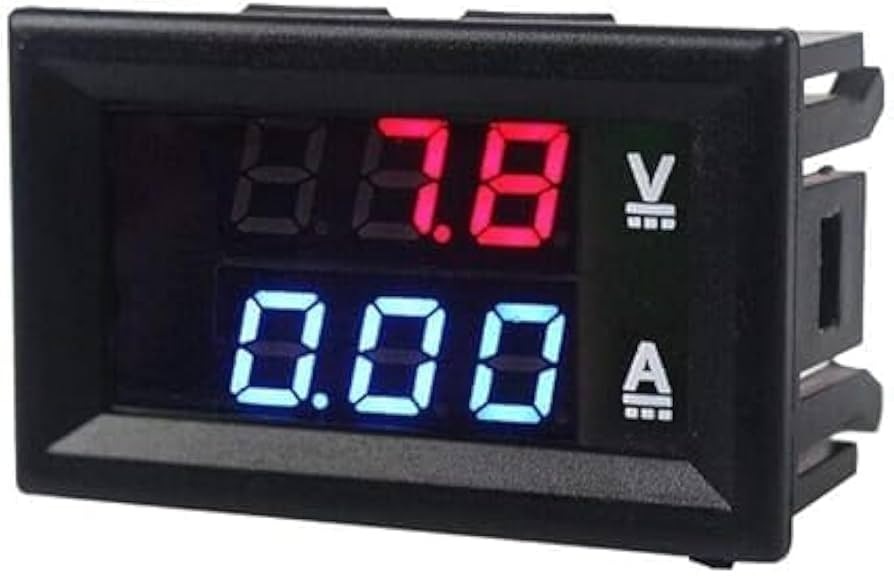 DC 0-100V 10A Digital Voltmeter and Ammeter Dual Display