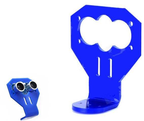 Ultrasonic Sensor Stand Mounting Bracket Holder for HC-SR04 - Blue