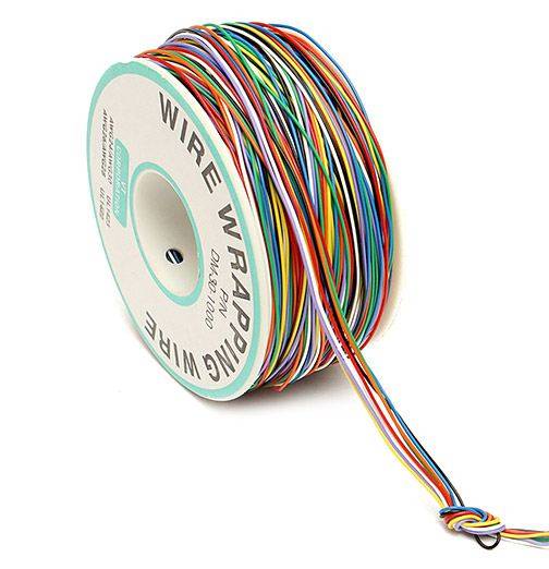 8-Wire Colored Insulation Wrapping Wire (P/N B-30-1000) 300M 30AWG