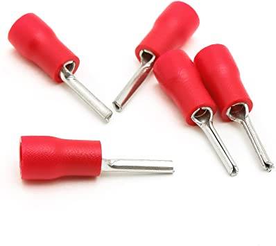 AWG Wire Ferrules Crimp Connectors Pin-Shaped Pre-Insulating Terminal Type PTV1-10