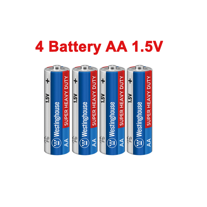 4Pcs Battery AA 1.5V Westinghouse Heavy duty
