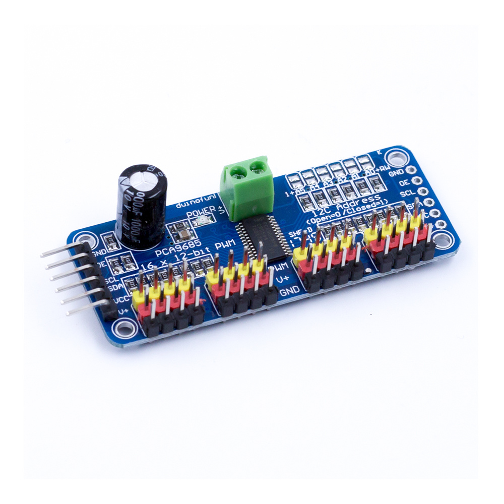 PCA9685 16-Channel 12-bit PWM Servo Motor Driver I2C Module for Arduino