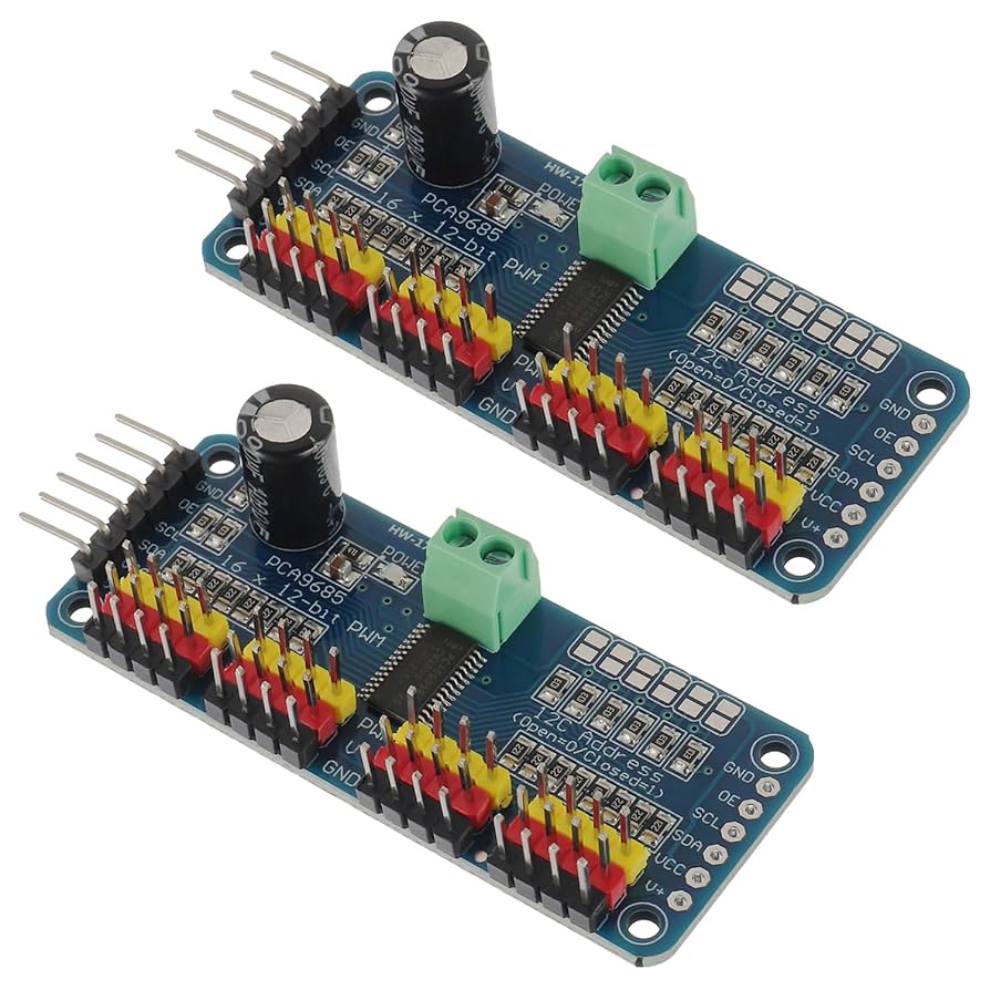 PCA9685 16-Channel 12-bit PWM Servo Motor Driver I2C Module for Arduino