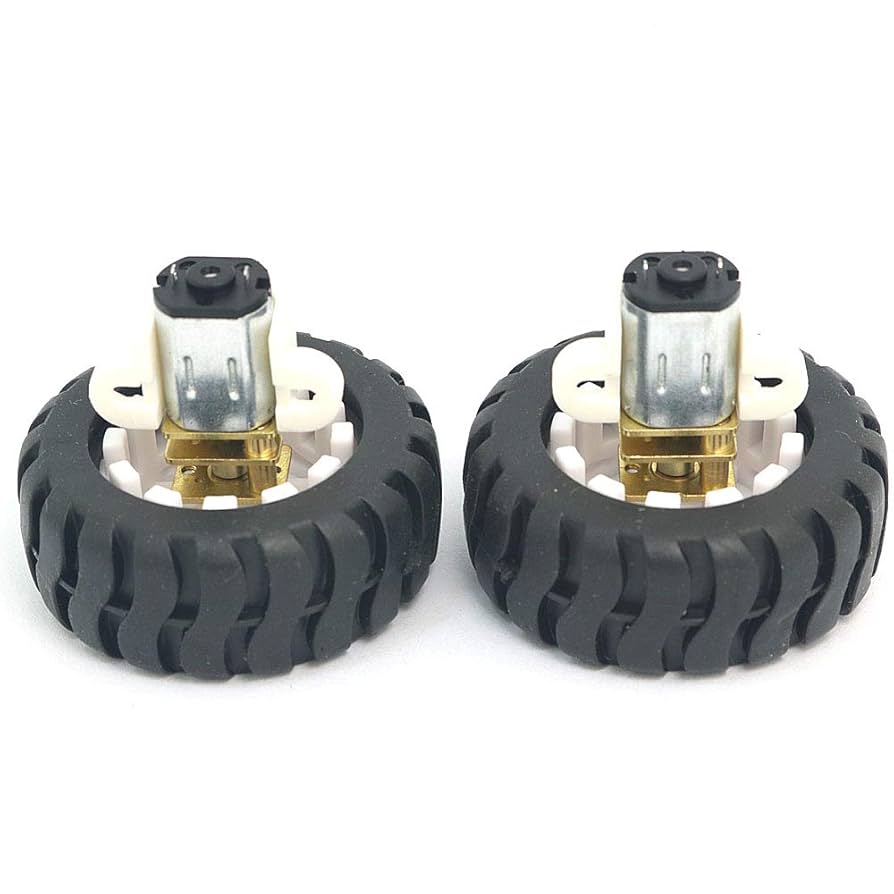 MiniQ Motor Wheel Set (Motor +Wheel 6mm +Bracket) for N20 Gear Motor