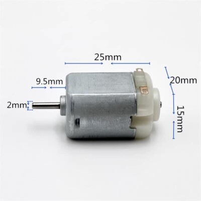 Mini 130 DC 20mm Electric Motor 5V single/Double Shaft