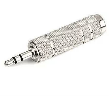 6.35mm Female to 3.5mm Male Plug Stereo Audio Jack Converter