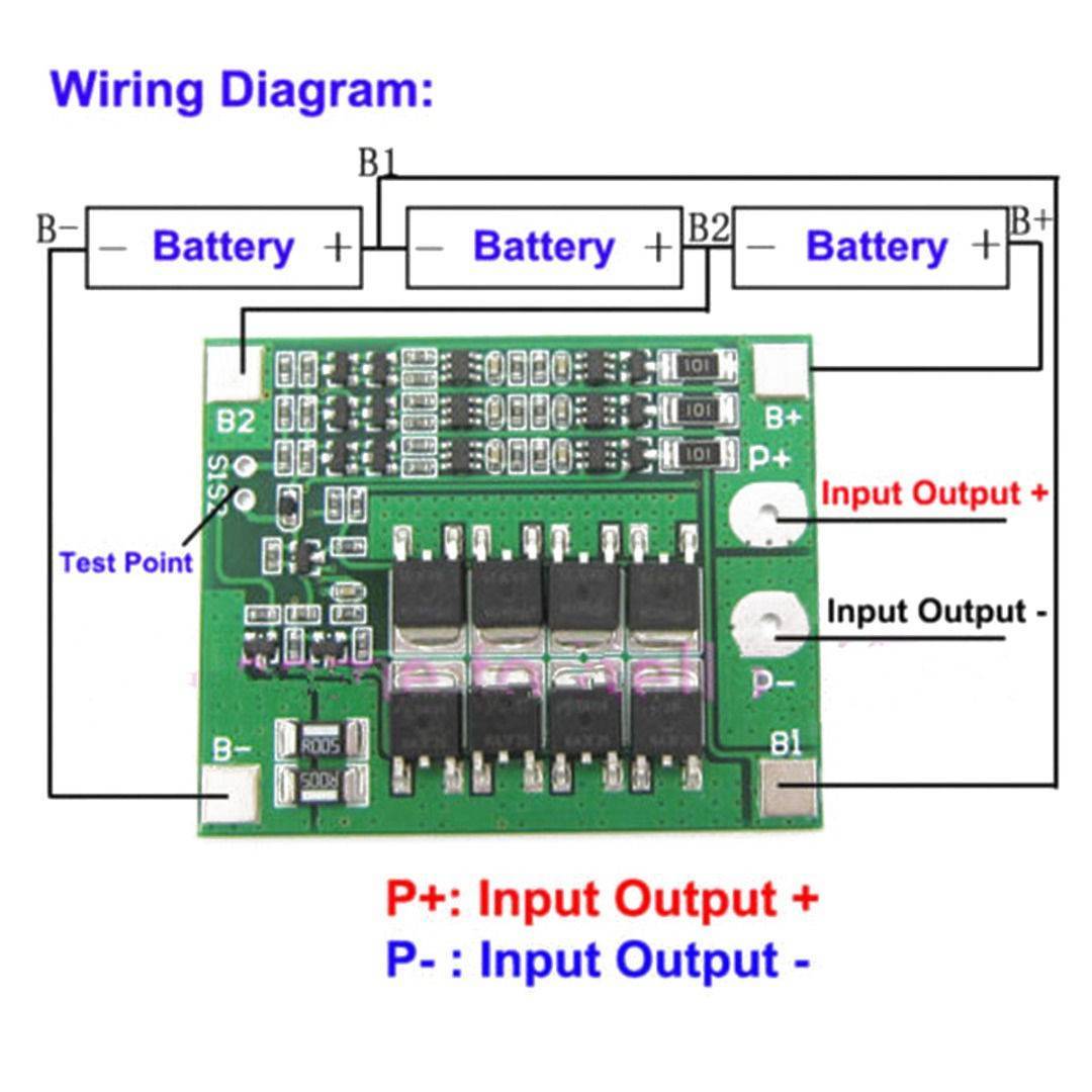 3S (BMS) Lithium Battery Charger Protection Module 25A 12V
