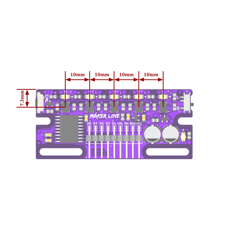 Line Monitoring Sensor Line Tracking Sensor for Beginners | Maker Line by Electra Store ...