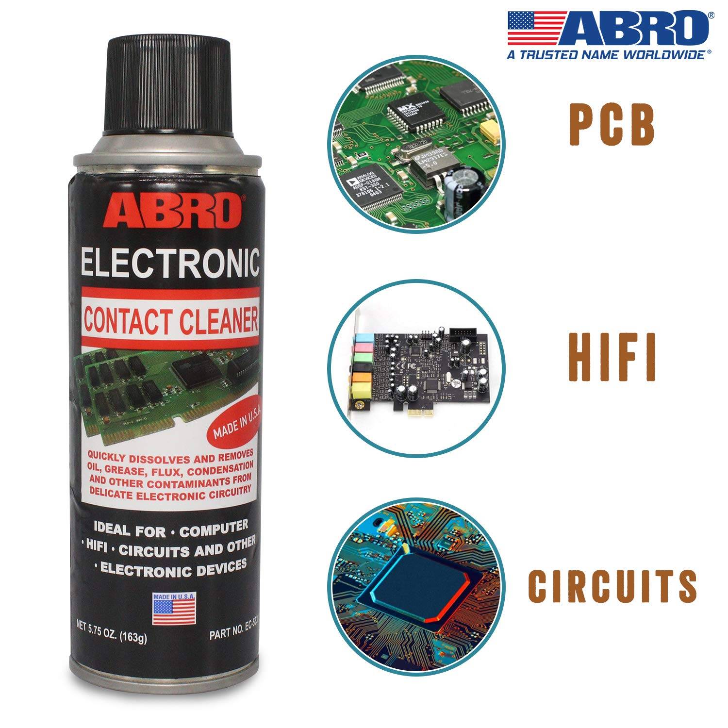 ABRO EC-533 Electronic Contact Cleaner