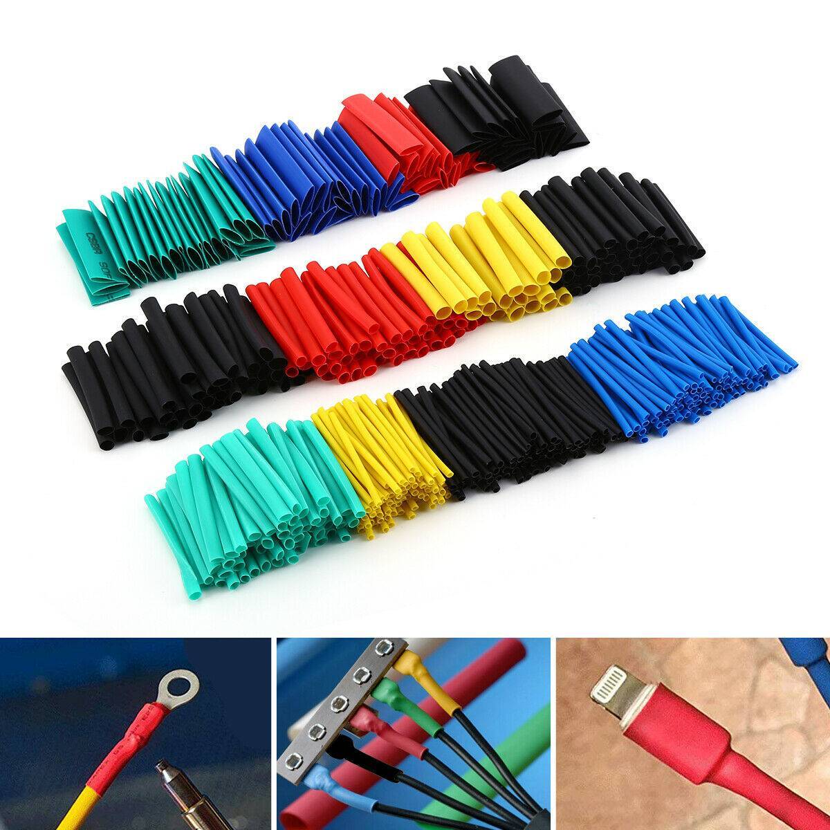 530 Pcs Heat Shrink Tubing Insulation Shrinkable Tube Assortment