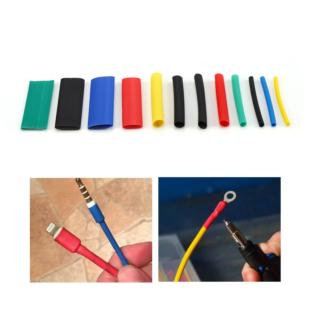 530 Pcs Heat Shrink Tubing Insulation Shrinkable Tube Assortment