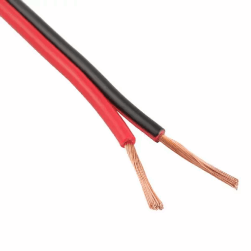 Red & Black Audio Speaker Cable 2X1mm 1meter