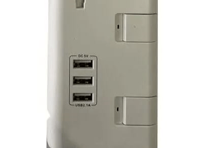 Hershman Extension Socket - 4 Sockets And 3 USB Slots