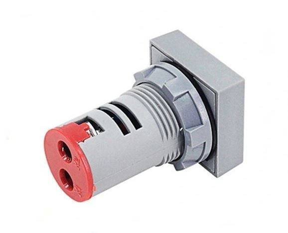 BOTRIC AD101-22VMS Mini Square Shape Digital Voltmeter RED