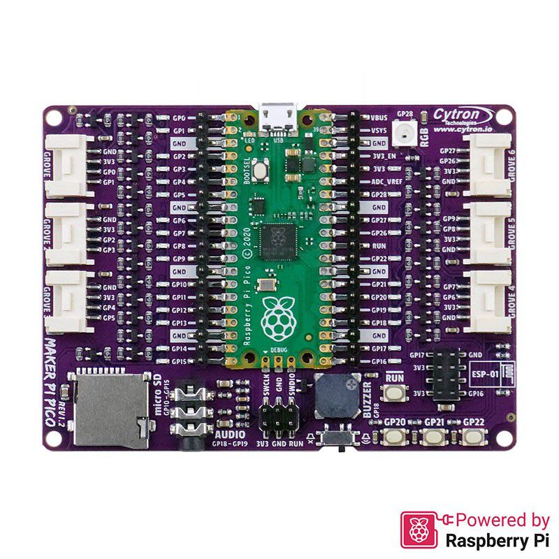 Maker Pi Pico & Kits: Simplifying Raspberry Pi Pico for Beginner V-MKR-PI-PICO