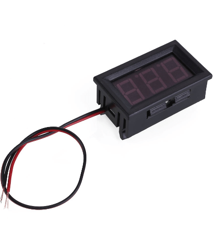 Two-wire DC 4.5V to 30V Digital Voltmeter (Red) - 0.56in