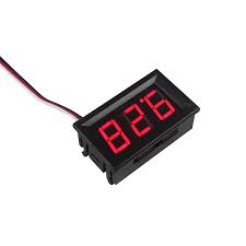 Two-wire DC 4.5V to 30V Digital Voltmeter (Red) - 0.56in