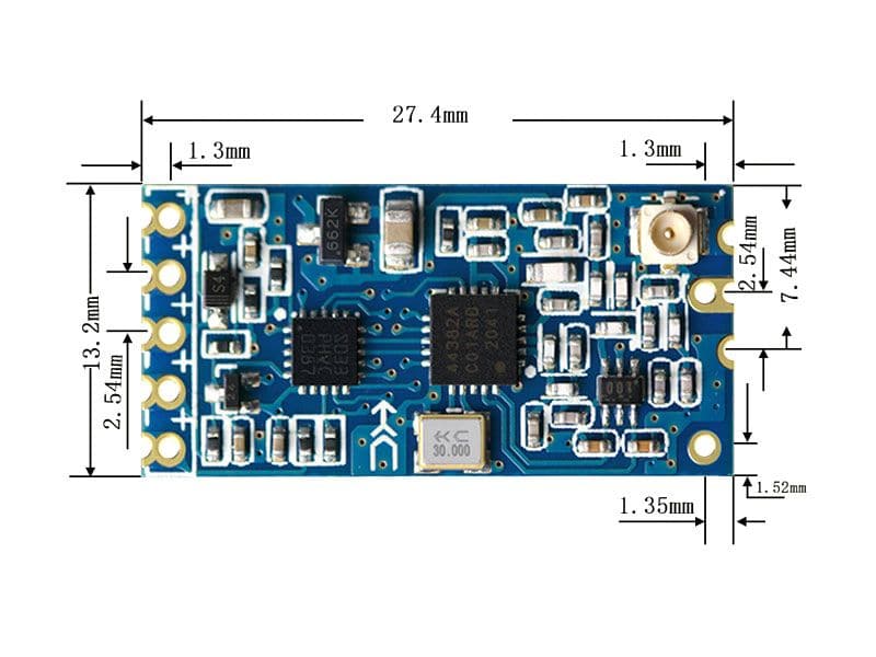 Wireless Transceiver Serial UART (1km Range) HC-12 SI4438