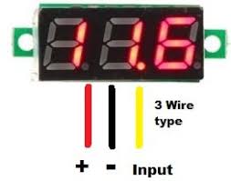 Voltmeter Module with 7-Segment 0.28 inch 0-100V (3 Wires)