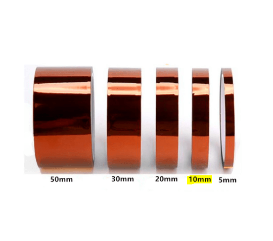 10mm wide Goldfinger tape battery wrapping heat transfer brown polyimide insulating tape