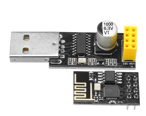 ESP8266 ESP-01 with USB adapter WiFi module