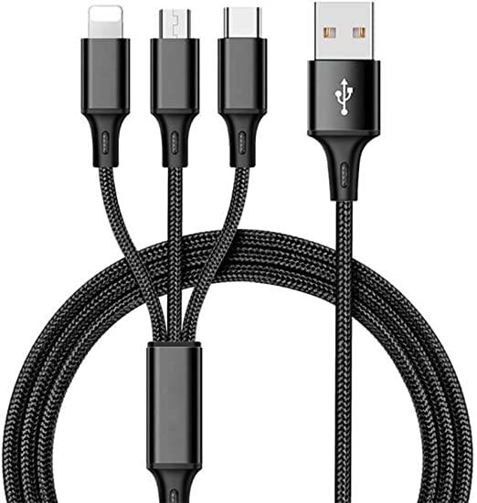 Nylon 3 in 1 fast Charging Cable