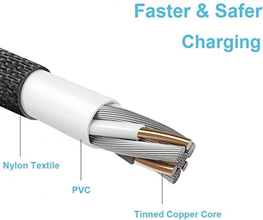 Nylon 3 in 1 fast Charging Cable