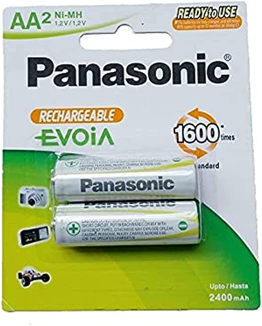 Panasonic 2 AA Rechargeable 2400 mAh Batteries