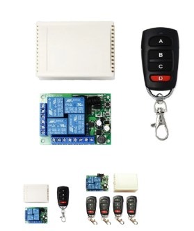 433Mhz Wireless Remote 4 channel relay AC 85V ~ 250V