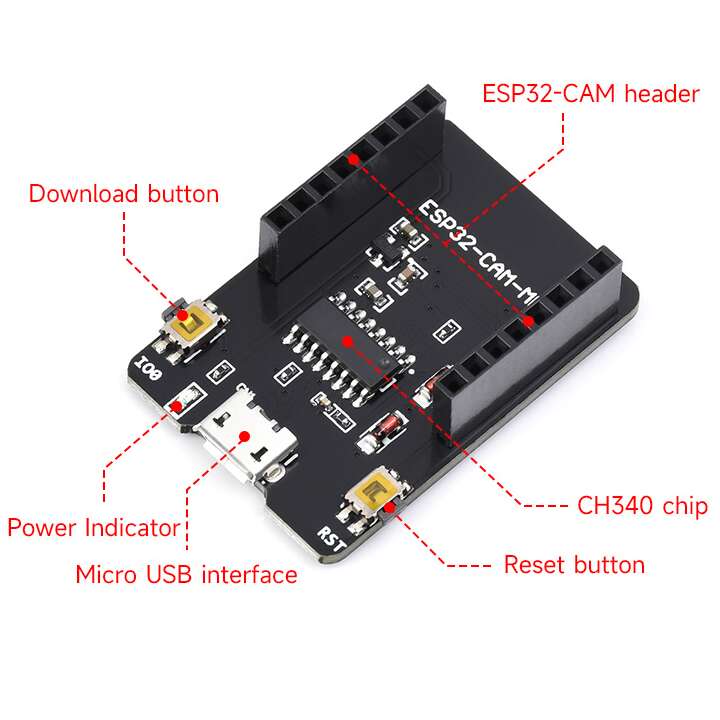 ESP32-CAM-MB MICRO USB Download Module for ESP32 CAM