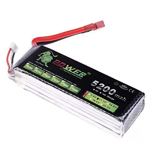 Lithium Polymer (lipo) Battery 11.1 V, 5200 mAH , 40C
