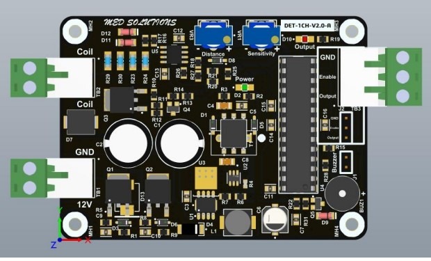 Pulse Induction Metal Detector – Digital Output - Single Channel