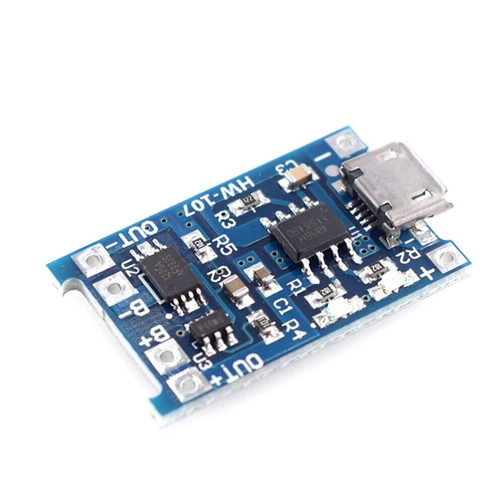 TP4056 Micro USB Lithium Battery Charging Board Module 1A, 5V Protection