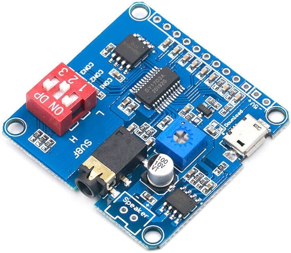 DY-SV8F Audio MP3 Playback Module 5W Music Sound Voice UART Arduino