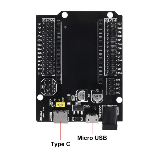 Expansion board For ESP32 30P With (Type-C , Micro USB) Dual Interface 30 Pin