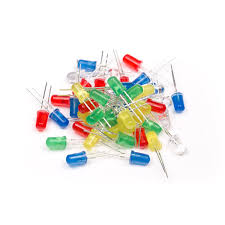 50Pcs Mixed Color 5mm LED Pack With Storage Box