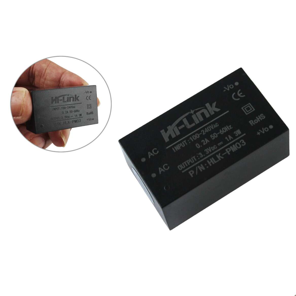 HLK-PM03 AC/DC Power Module 3.3V 1A 3W