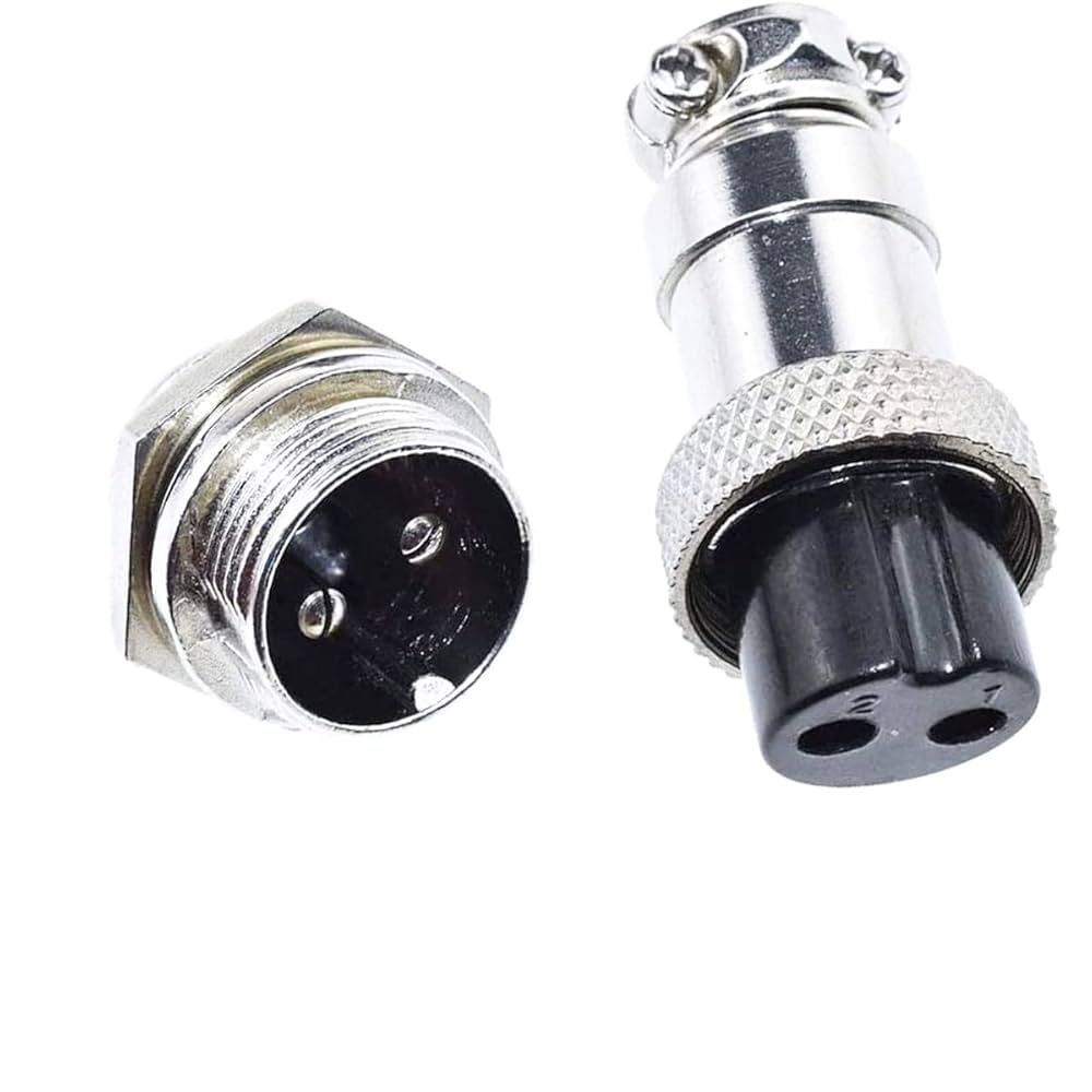 Chassis Mount Connector Plug 2 pin