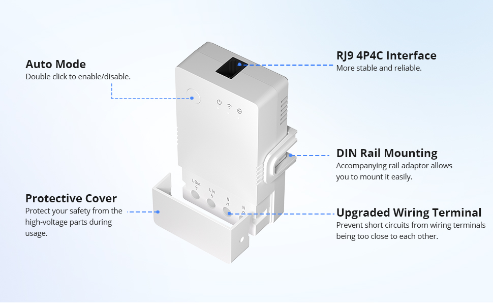 SONOFF THR316 Origin Smart Temperature and Humidity Monitoring Switch